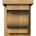 thumbnail image 2 of 8"W x 10"D x 10"H Newport Rough Sawn Corbel w/Backplate, Western Red Cedar, 2 of 9