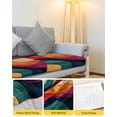 thumbnail image 4 of Vintage Geometric Sofa Couch Cushion Covers Washable, Removable Stretchable Sectional Couch Covers, Modern Minimalist Abstract Art Slipcovers for L & T Shape Sofa Furniture Protector M Size 1 pc, 4 of 7