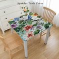 thumbnail image 2 of nygtbtfer Spring Round Tablecloth Colorful Watercolor Floral Rustic Print Summer Seasonal Gift Print Decorative Washable Polyester Table Cloth for Party Picnic Home Kitchen Decor, 2 of 7