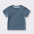 thumbnail image 5 of Kids T Shirts Casual Toddler Boy Short Sleeve Shirt Dark Blue Tees Toddler Baseball Shirt Toddler Boy Shirts 8-9 Years, 5 of 5
