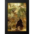 thumbnail image 2 of Rousseau, Pierre Etienne Theodore 13x18 Black Modern Framed Museum Art Print Titled - The Cave, 2 of 5