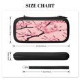 thumbnail image 4 of Cherry Blossom, Carrying Case For Nintendo Switch & OLED Version, Eva Lightweight Shockproof Protective Pouch Case for Game Console & Accessories with 10 Game Card Slot & Wristband, Black, 4 of 6