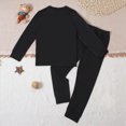 thumbnail image 5 of TOWED22 Toddler Girls Boys Halloween Pumpkin Pajamas Cotton Pjs for Boy Jammies Long Sleeve Top and Pant Sleepwear Clothes Sets(Black,8-9 Y), 5 of 8
