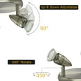 thumbnail image 4 of Depuley 3 Light Round LED Ceiling Spot Light Fixtures Flush Mount Ceiling Light Multi-Directional Ceiling Track Lighting for Living Room Bedroom Kitchen Hallway, GU10 Bulbs Included, 4 of 8