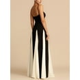 thumbnail image 5 of Vestido largo de retazos para mujer, traje sin mangas con Espalda descubierta, volantes y cremallera, Moda de Primavera y verano, 2024, 5 of 5