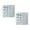 White-M, variant on Set of 2 Decorative Natural Shell Square Coasters Heat-Insulating Mat for Cups Heatproof Dining Table Accessories
