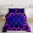 thumbnail image 2 of Castle Fairy Adults Gradient Hexagon Full Size Comforter Sets,Ombre Bedding Sets, 2 of 8