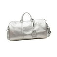 thumbnail image 3 of Bolsa de gimnasio deportiva, bolsa de noche, bolsa de equipaje, bolsa de Yoga, bolsa de transporte portátil, bolsa de viaje para entrenamiento físico, Plata, 3 of 8