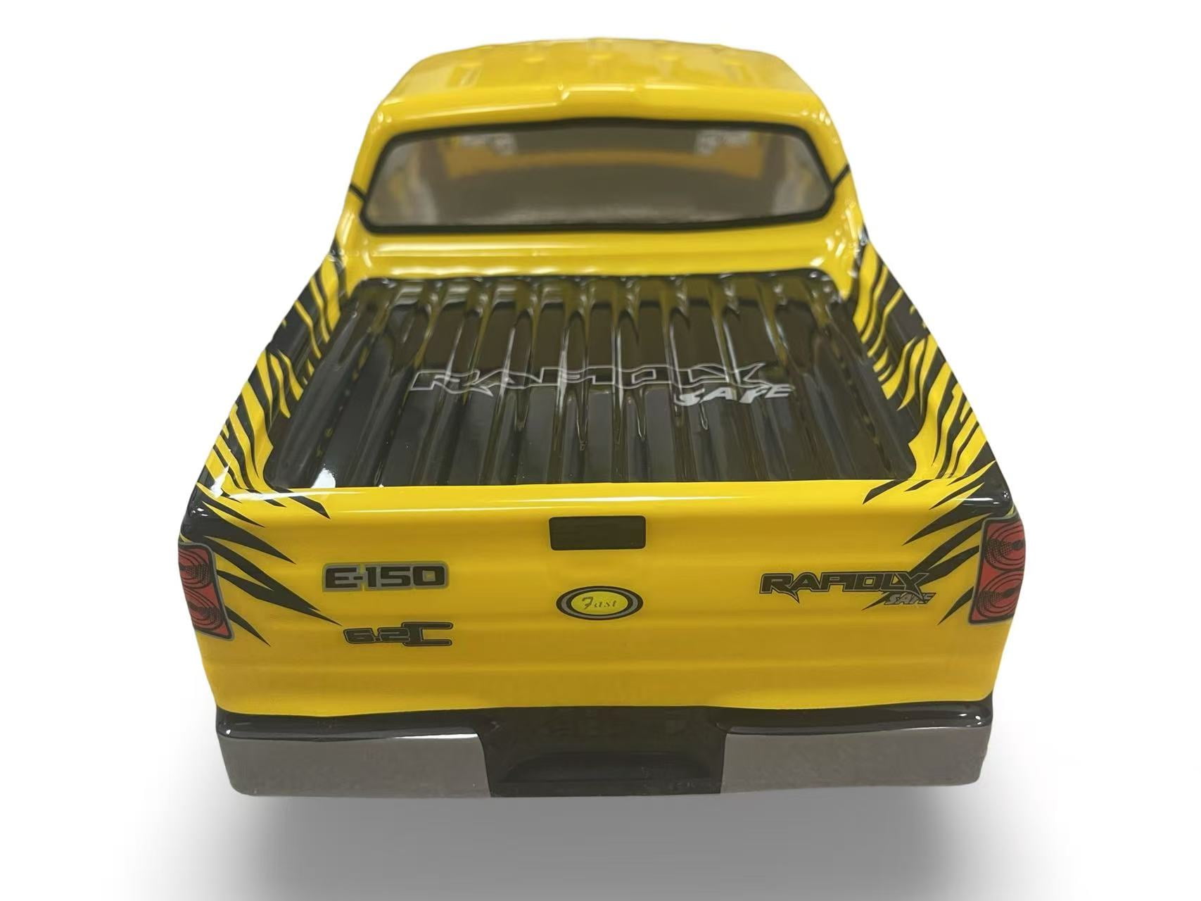 YTZ Outdoor 1/10 Scale RC Painted Drift Racing Touring Onroad Car Body Shell for Pick Up Truck Yellow F150 Style