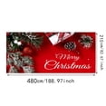 thumbnail image 2 of Large Merry Christmas Garage Door Mural Decorations for Holiday Party Event Signage in 7x16 Feet Size, 2 of 5
