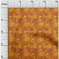 thumbnail image 1 of oneOone Cotton Silk Orange Fabric Batik Sewing Craft Projects Fabric Prints By Yard 42 Inch Wide - UA, 1 of 4