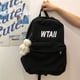 thumbnail image 3 of Mochila escolar femenina, mochila de escuela secundaria, mochila de lona sencilla y combinable para estudiantes de secundaria, moda, 3 of 5