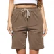 thumbnail image 1 of Bermudas Casuales Para Mujer Con Cordón Elástico Ajustable, 1 of 5