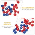 landege 49pcs Plastic Raffle Game Balls Funny Bingo Game Balls Raffle