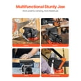 thumbnail image 6 of VEVOR Bench Vise, 5" Jaw Width, 5" Max Jaw Opening Multipurpose Vise with 360° Swivel Locking Base, 2.8" Throat Depth, Heavy Duty Ductile Iron Workbench Vise with Anvil, for Clamping&nbsp;Round Pipes, 6 of 9