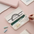 thumbnail image 4 of Frosted PP Plastic Multi Compartment Hard Stationery Box Portable Pen Marker Pencil Storage Case For Office Hobby Craft, 4 of 8