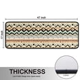 thumbnail image 5 of Geometric Stripe Beige Pattern Anti Fatigue Kitchen Rugs Set Of 2, Non Slip Washable Decorative Floor Mats for Sink Laundry and Home Use, 17"x47", 5 of 5