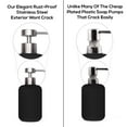 thumbnail image 4 of Top Home Store Elegant Flat Top Stainless Steel Soap and Lotion Dispenser Pumps (Brushed Nickel, 2 Pack), 4 of 6