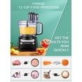 thumbnail image 2 of Food Processor, 12 Cup, 2-in-1 Feed Chute Food Chopper & Meat Grinder, 500 W Upgarde Motor, 2 of 5