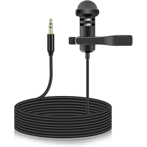 wqlpp-Lavalier Microphone Replacement for Rode Wireless GO 2 II ME Clip-on Microphone System, Omnidirectional Mono Lapel Mic 3.5mm for WIGO, 5ft
