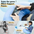 thumbnail image 5 of Gaming Pillow Arm Support Pillow for Bed & Sofa: Ergonomic U-Shaped Lap Pillow with Elbow Rest for Adults & Kids - Reduces Arm Pain & Fatigue During Gaming, Reading, Working & Crocheting, 5 of 15