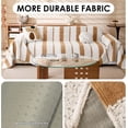 thumbnail image 5 of TOPCHANCES Sofa Slipcovers, Couch Throws Blanket for Loveseat, Sectional Couch Covers for L Shaped Couch (71"x 102", Light Brown), 5 of 11