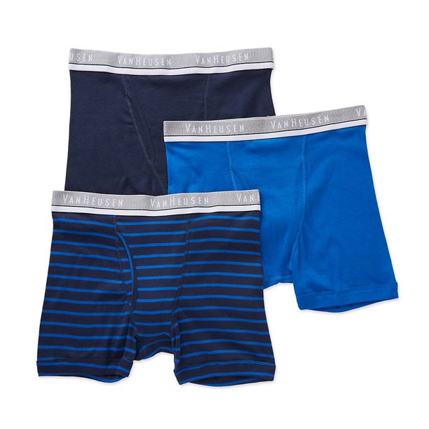 Van Heusen Van Heusen 171PB02 Men's Cotton Boxer Briefs 3 Pack