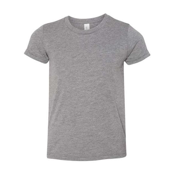 Camiseta de manga corta Triblend para jóvenes de Bella + Canvas XL GREY TRIBLEND bella lienzo 3413Y