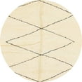 thumbnail image 1 of Ahgly Company Indoor Round Abstract Khaki Gold Solid Area Rugs, 6' Round, 1 of 6
