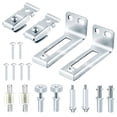 thumbnail image 1 of Kit de ReparacióN Herrajes para Puertas Plegables, ClóSet 3/8 Pulgada Grosor, con Pivotes Superior e Inferior, Rueda GuíA, 1 of 5