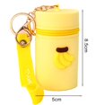 thumbnail image 2 of Keychain Pouch Portable Cartoon Decor Storage Bag with Zipper Closure Wrist Strap Mini Cosmetic Bag Silicone Storage Bag Keychain Cosmetic Pouch, 2 of 8