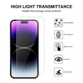 3pcs Qixxronics iPhone 14 Pro Tempered Glass Screen Protector Case