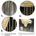thumbnail image 3 of Designart Abstract framed wall art decor, Abstract framed wall art Print, Abstractions of the Golden Sun I , Extra large Modern Gold framed wall art, 40x30 inches Gold Frame, 3 of 5