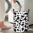 thumbnail image 4 of DouZhe Waterproof Collapsible Large Laundry Baskets, Cow Animal Pattern Prints Circular Hamper with Handles, 4 of 7