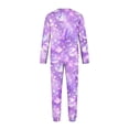 thumbnail image 5 of Family Halloween Pajama Set Long Sleeve Crew Neck, Soft Halloween Family Pajamas with Crystal Ball Skull Print, Cool Matching Halloween Pajamas Sleepwear, 5 of 6