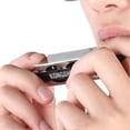 thumbnail image 4 of Blues Harmonica 10‑Hole Mouthorgan #F Key ABS Resin Comb Wind Instrument Professional(Black ), 4 of 4