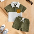 thumbnail image 2 of KEXE Boys Summer Outfits Baby Boy Clothes 12-18 Months Toddler Boy Clothes Kids Summer Outfits Shirt Short Sets, 2 of 6