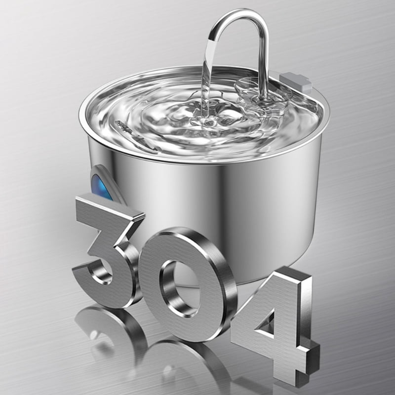 MultiStage Filtration Pet Water Fountain 3.2L Stainless Steel Automatic USB Water Dispenser For Dog Cats Low Noise Pumps