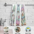 thumbnail image 4 of Coolnut Easter Gnome Egg Hand Towels 2 PCS, Cute Watercolor Kitchen Towel Ultra Soft and Highly Absorbent,Decorative Fingertip Face Towel for Bathroom Hotel, 28.3"x14.4", 4 of 5
