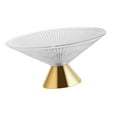 thumbnail image 3 of Cuenco de cristal decorativo con pedestal para encimera de cocina, moderno, frutero de cristal con patas para aperitivos, encimera, comedor Martillo De Oro, 3 of 9