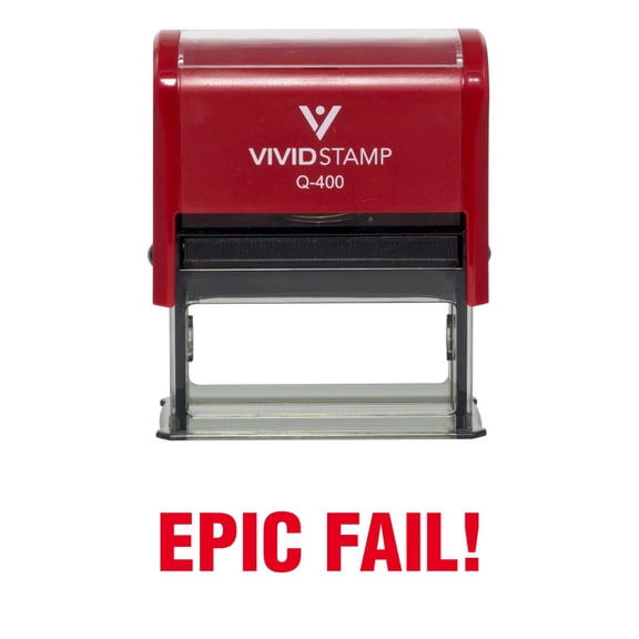 Vivid Stamp Epic Fail Novelty Stamp (Red Ink) - X-Large