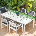thumbnail image 2 of St. Patrick's Day Table Cloths for 6 Foot Rectangle Tables, Spring Lucky Shamrocks Rustic Leaves Patio Waterproof Elastic Fitted Tablecloths, Washable Rectangular Table Cover for Camping, 2 of 8