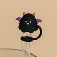 thumbnail image 5 of Halloween Silicone Straw Cover Set, 2-Pack Cute 3D Topper for Tumblers & Water Bottles, Reusable Dust-Proof Straw Caps for Summerween Parties, Spooky Season Gifts & Daily Drink Accessories, 5 of 9
