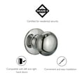 thumbnail image 5 of Design House Cambridge Interior Non-Turning One-Sided Dummy Door Knob, Polished Chrome, 5 of 13