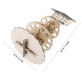 thumbnail image 6 of Nicehomfit Graduation Cash Cake Holder Wooden Double Layer Money Organizer for Party Decor in Golden, 6 of 6