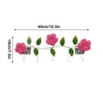 thumbnail image 3 of Giunmcul Holiday Iron Art Colorful Rose Hook Door Back Bag, Coat, Hat Wall Hanger, Hanger, Bathroom Entrance Decoration Hook, 3 of 4