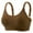 Coffee, variant on Women's Adjustable Lace Bralette with Mesh Detailing for Comfort and Support