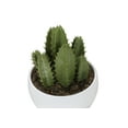 thumbnail image 6 of Indoor Plants Artificial Plant, 6" Tall, Succulent, Indoor, Faux, Fake, Table, Greenery, Potted, Set Of 3, Decorative, Green Plants, White Pots,Artificial Flowers, 6 of 9