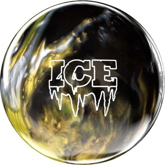 Storm ICE Black-White-Gold Bowling Ball - 16lbs