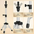thumbnail image 4 of MINI Wig Stand Tripod, 25 Inch Adjustable Mannequin Head Stand, Wig Head Stand for Training Heads And Canvas Block Head (Mannequin Head Not Included), 4 of 10